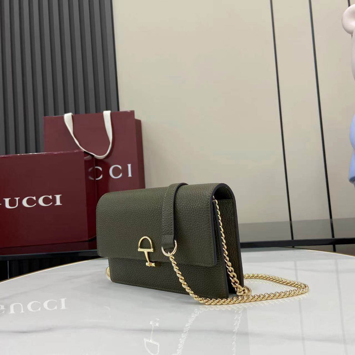 Gucci Horsebit Chain Wallet