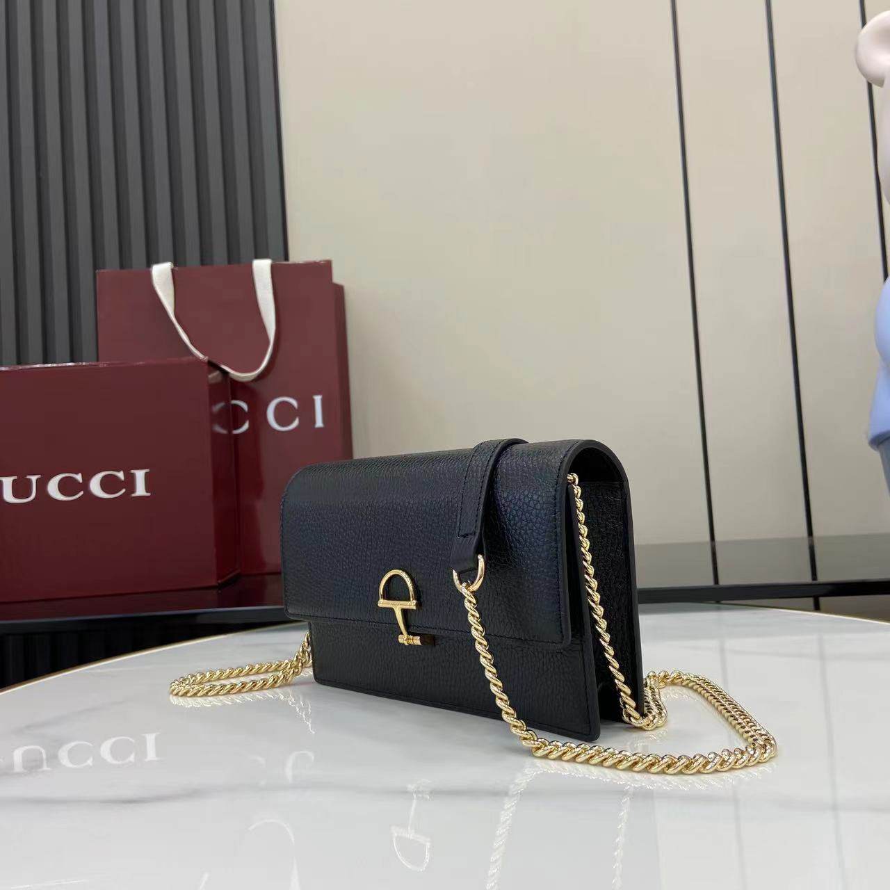 Gucci Horse Bit Chain Wallet