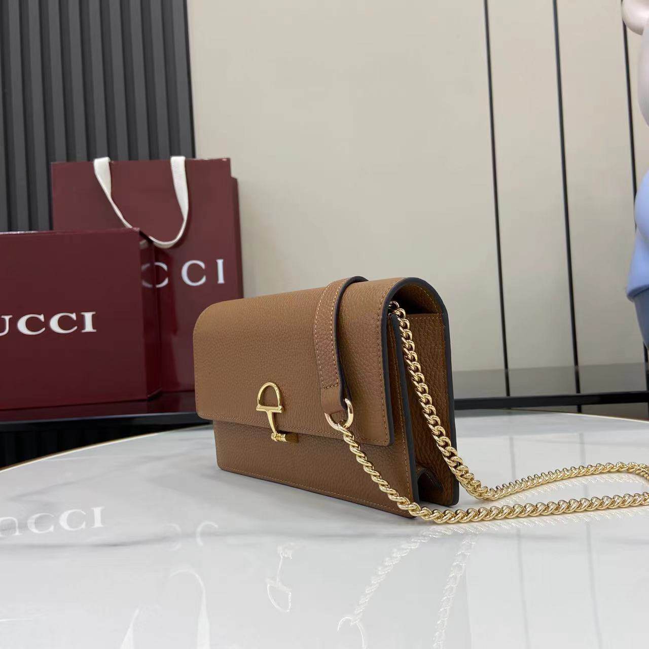 Gucci Horse Bit Chain Wallet