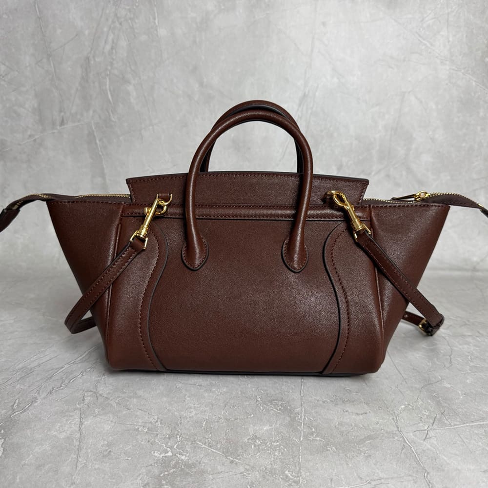 CELINE SMALL NEW LUGGAGE IN SUPPLE SHINY LAMBSKIN(HIGH-END GRADE)