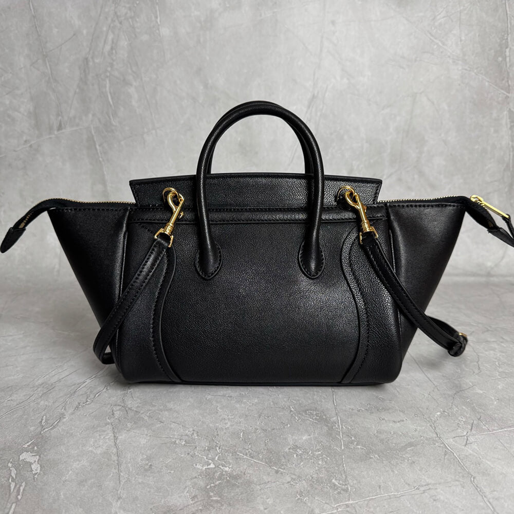 Celine small new luggage in supple shiny