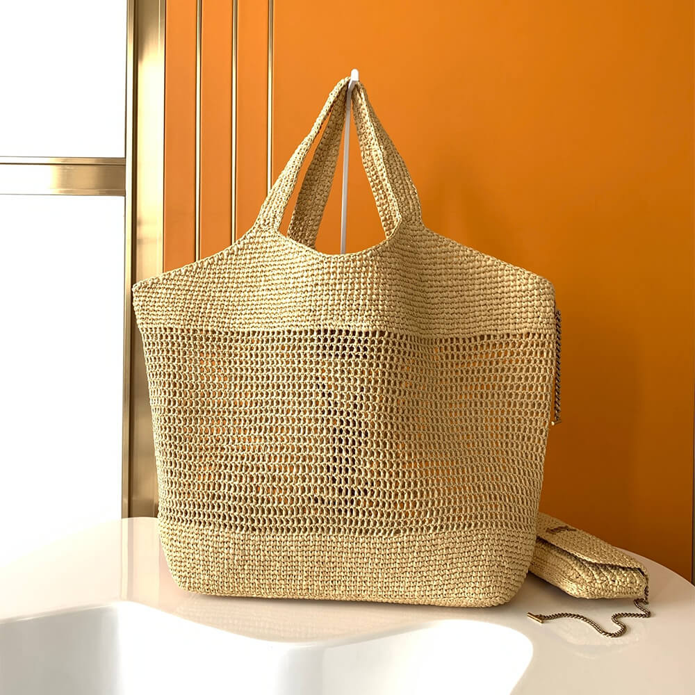 Ysl Icare in raffia