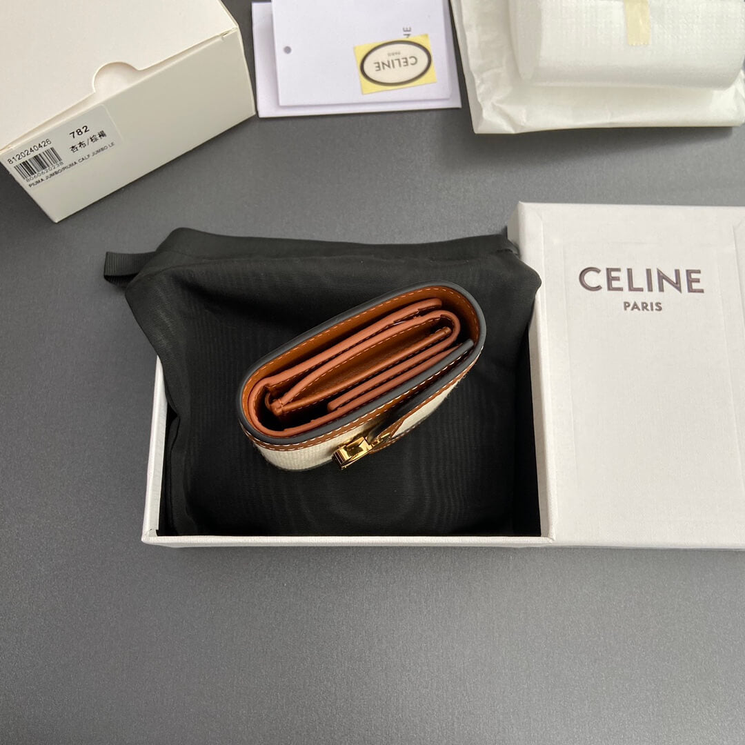 Celine Small Flap Wallet Triomphe