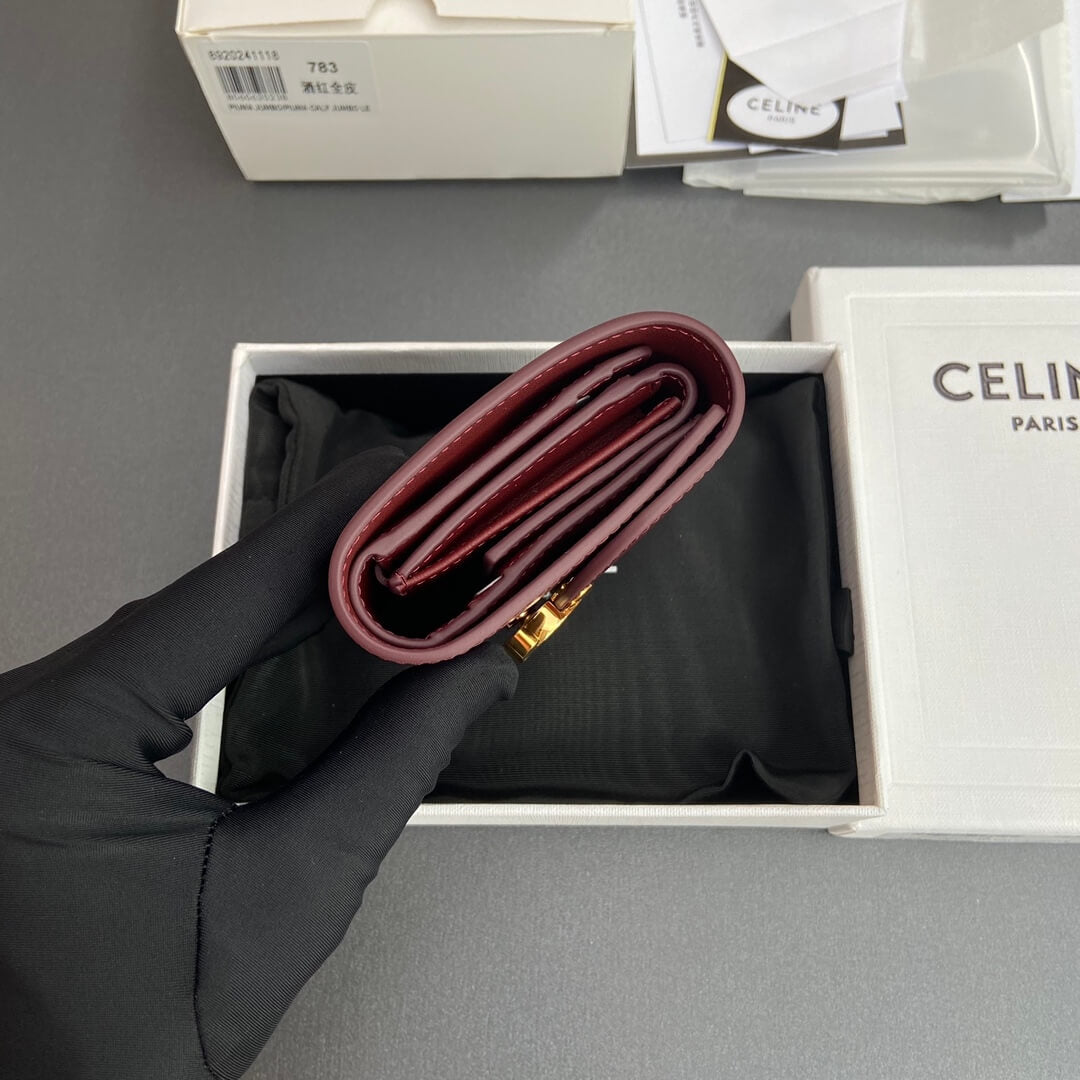 Celine Small Flap Wallet Triomphe