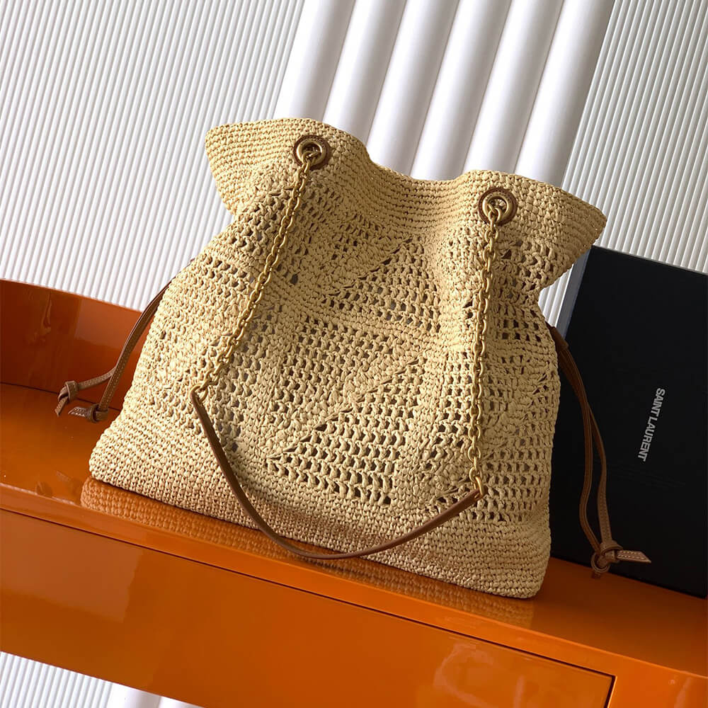 Ysl Jamie Shopping Raffia