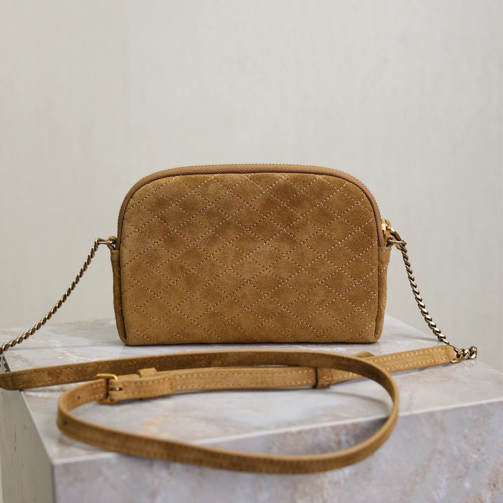 Ysl Gaby Zipped Pouch Suede