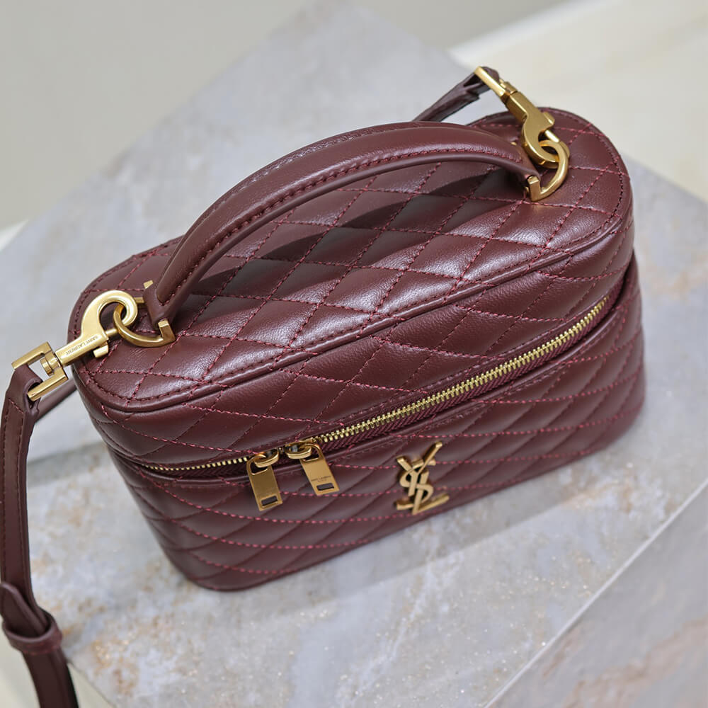 YSL GABY lambskin cosmetic bag