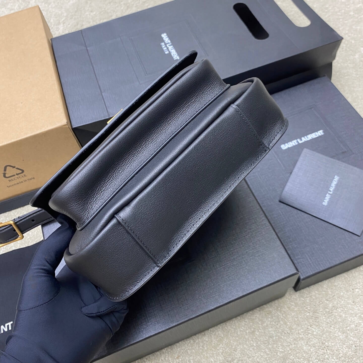 YSL niki besace leather handbag(high-end grade)