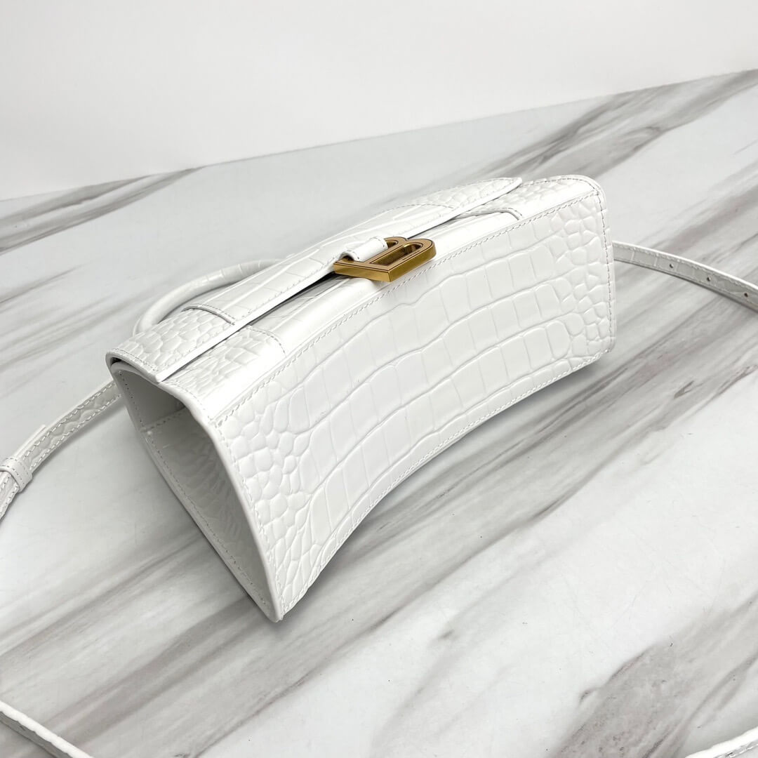 Balenciaga Hourglass Small Crocodile
