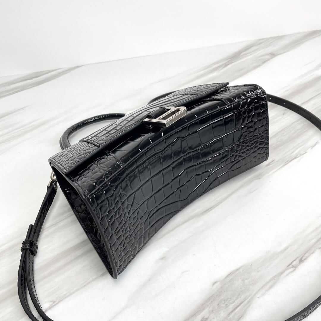 Balenciaga Hourglass Small Crocodile