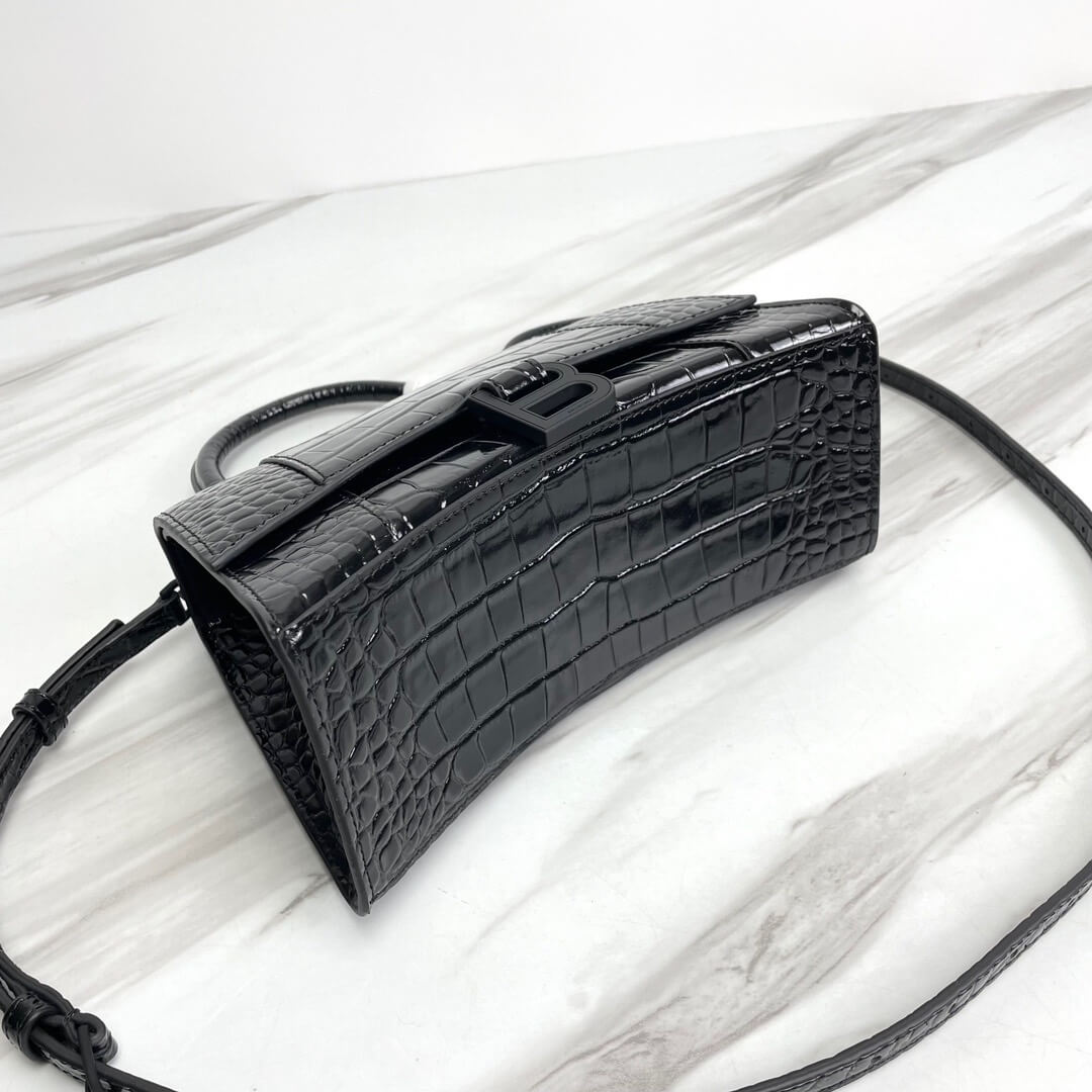 Balenciaga Hourglass Small Crocodile