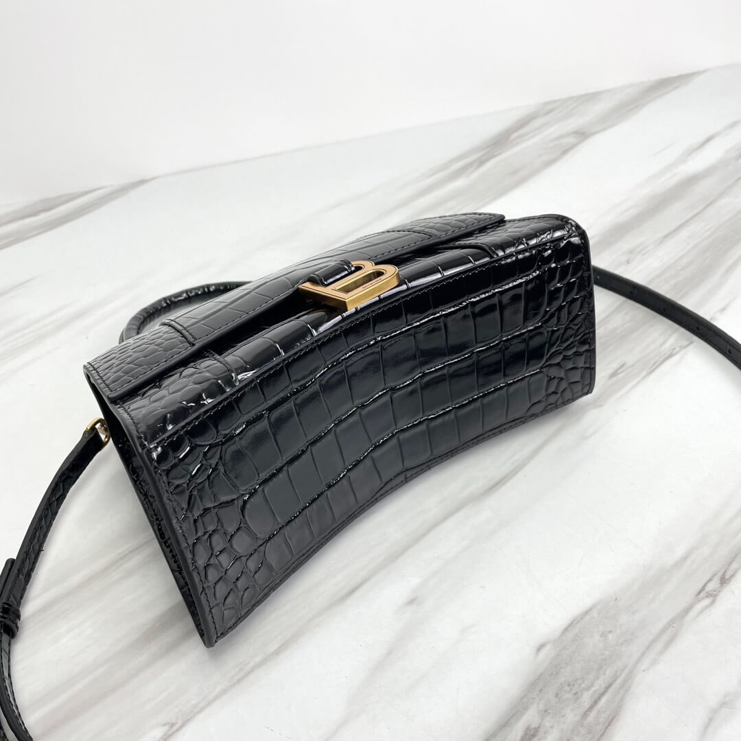 Balenciaga Hourglass Small Crocodile