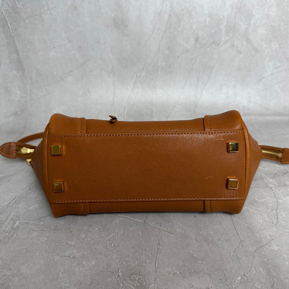 Celine small new luggage in supple shiny