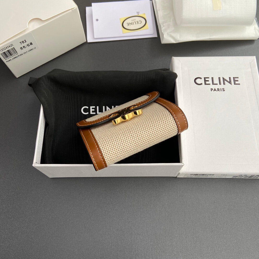 Celine Small Flap Wallet Triomphe