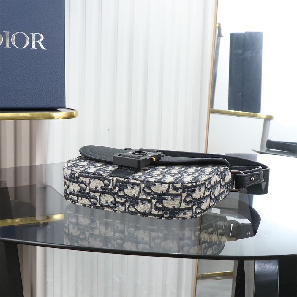 Dior Mini Saddle Messenger Bag with Flap