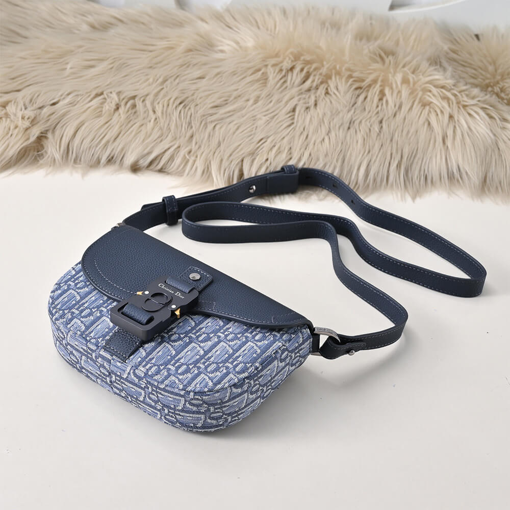 Dior Mini Saddle Messenger Bag with Flap