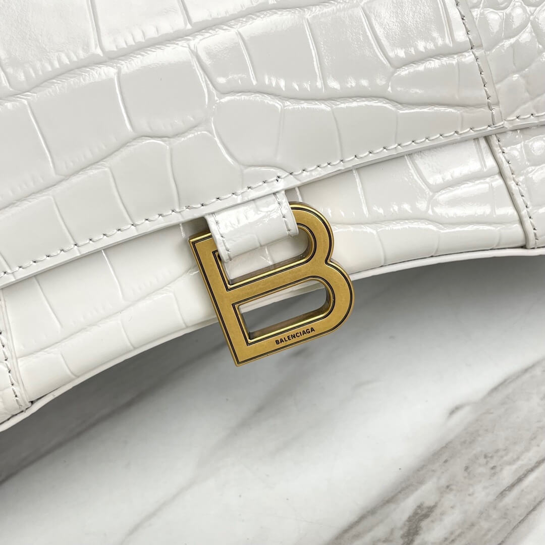 Balenciaga Hourglass Small Crocodile