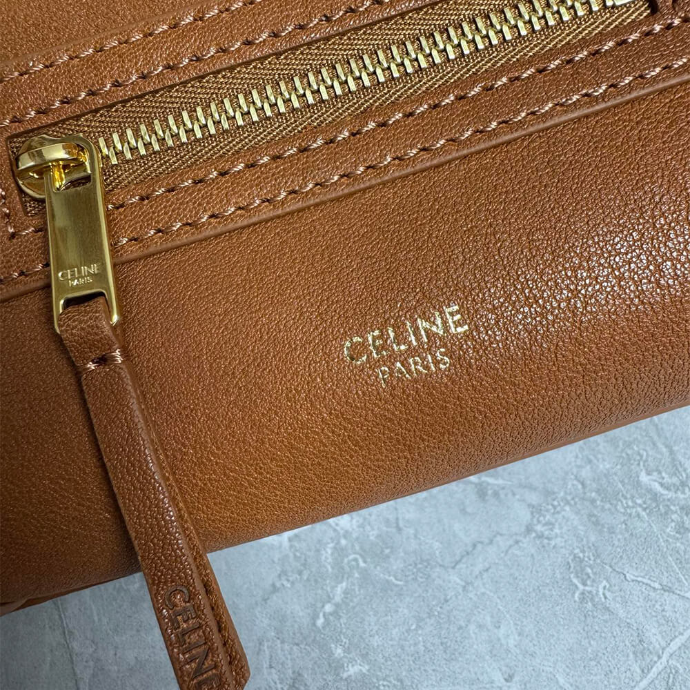 Celine small new luggage in supple shiny