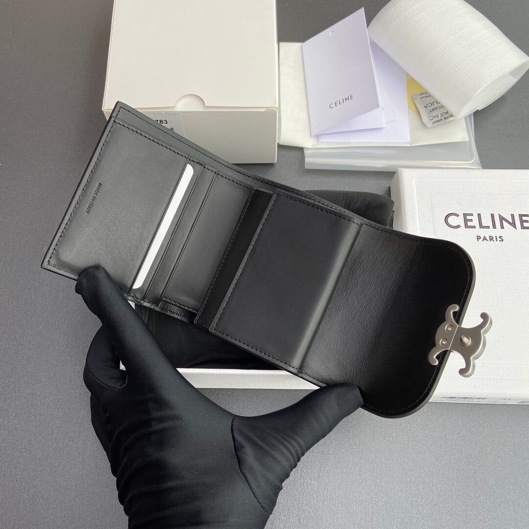 Celine Small Flap Wallet Triomphe