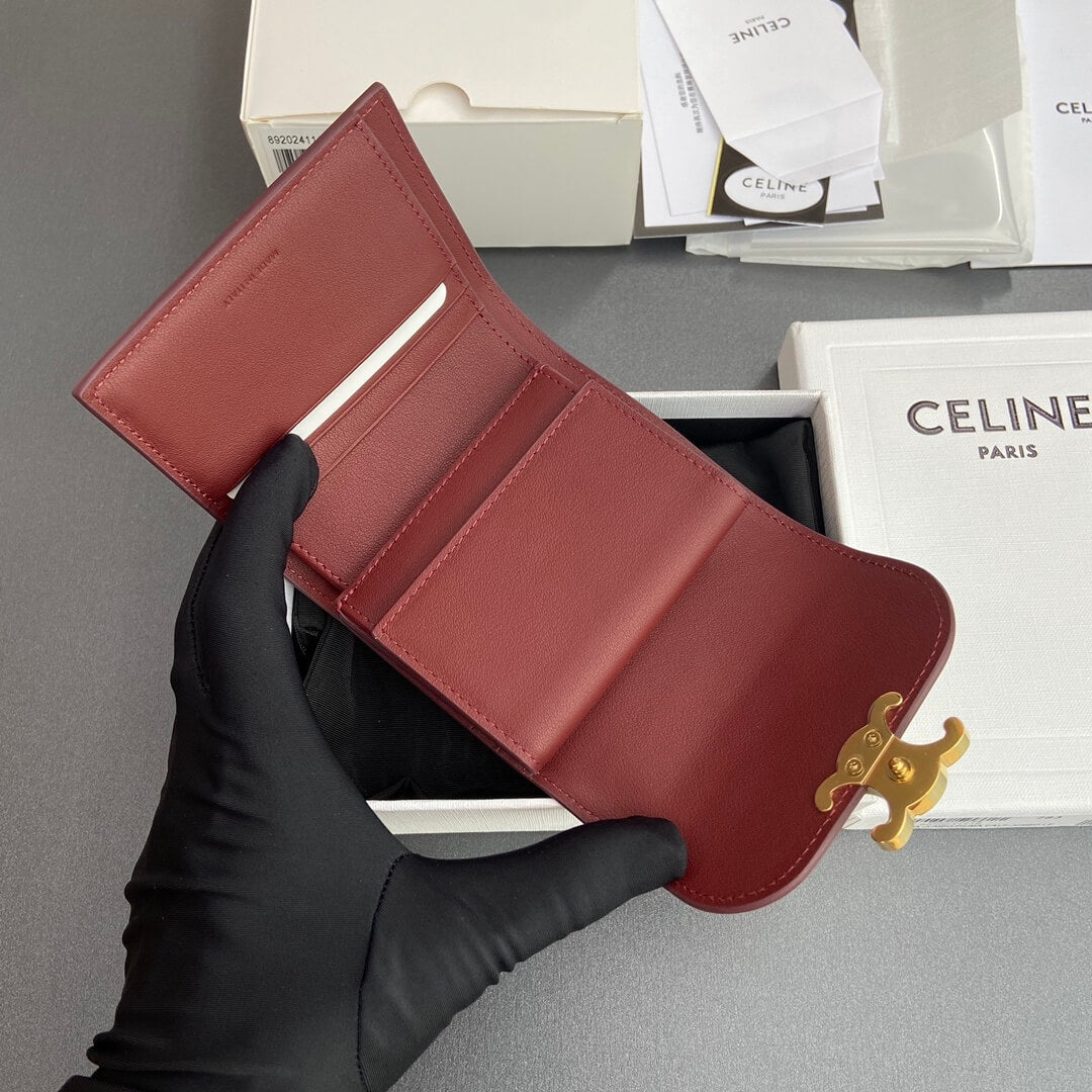 Celine Small Flap Wallet Triomphe