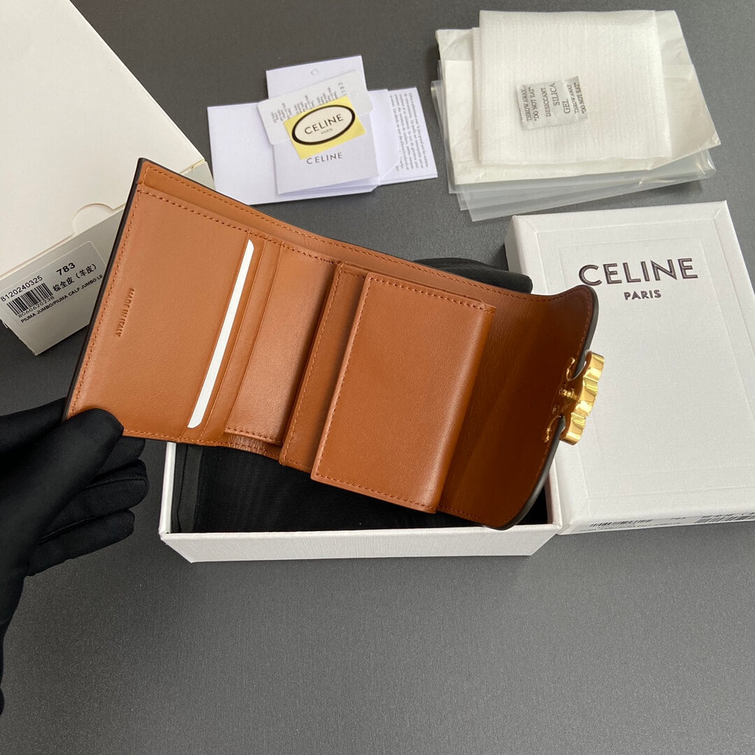 Celine Small Flap Wallet Triomphe