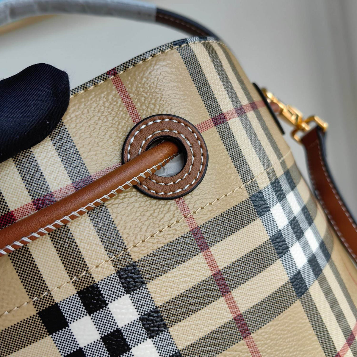 Burberry Small Check Bucket