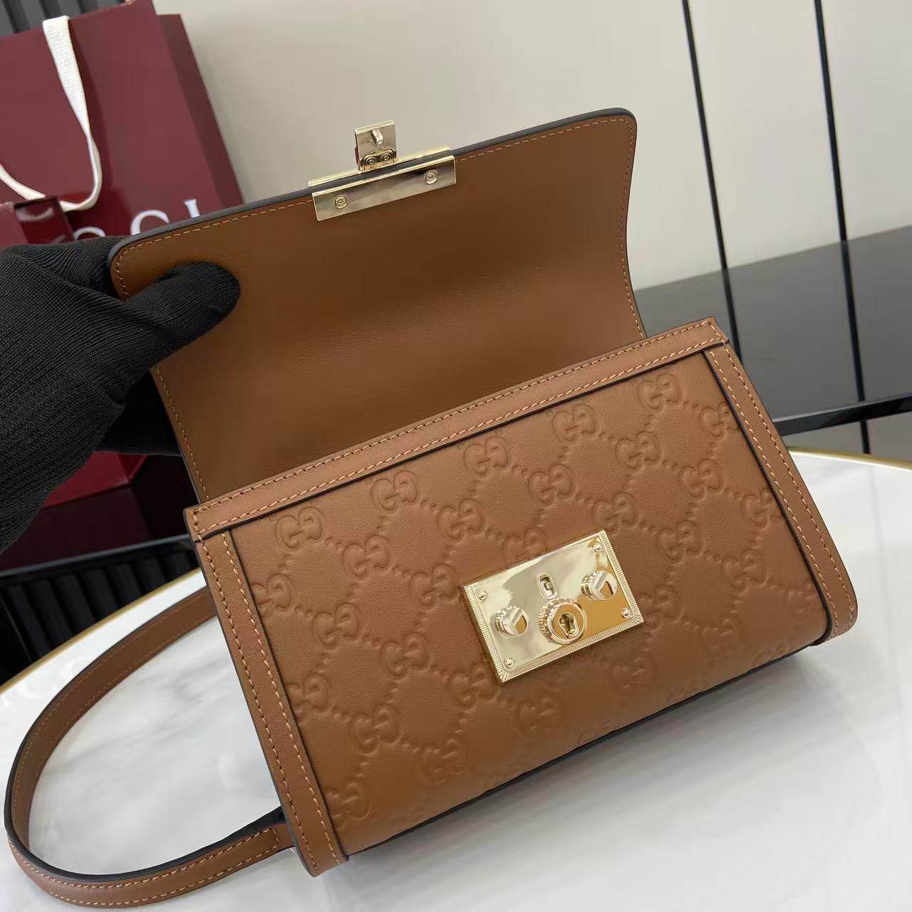 Gucci Padlock small top handle bag