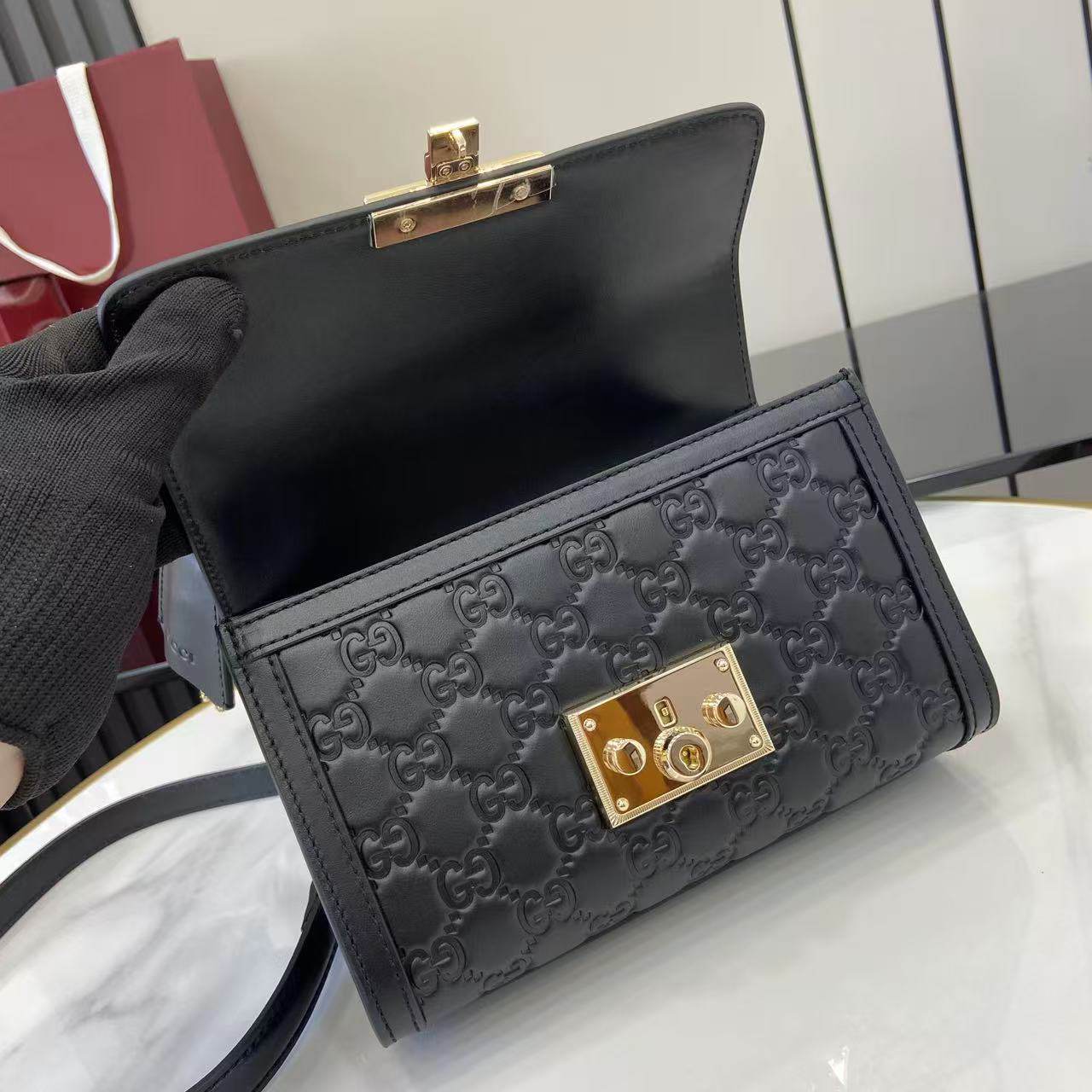 Gucci Padlock small top handle bag