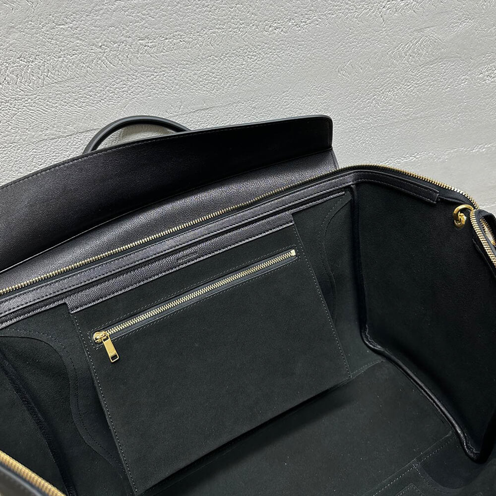 CELINE MEDIUM NEW LUGGAGE IN SUPPLE SHINY LAMBSKIN(HIGH-END GRADE)