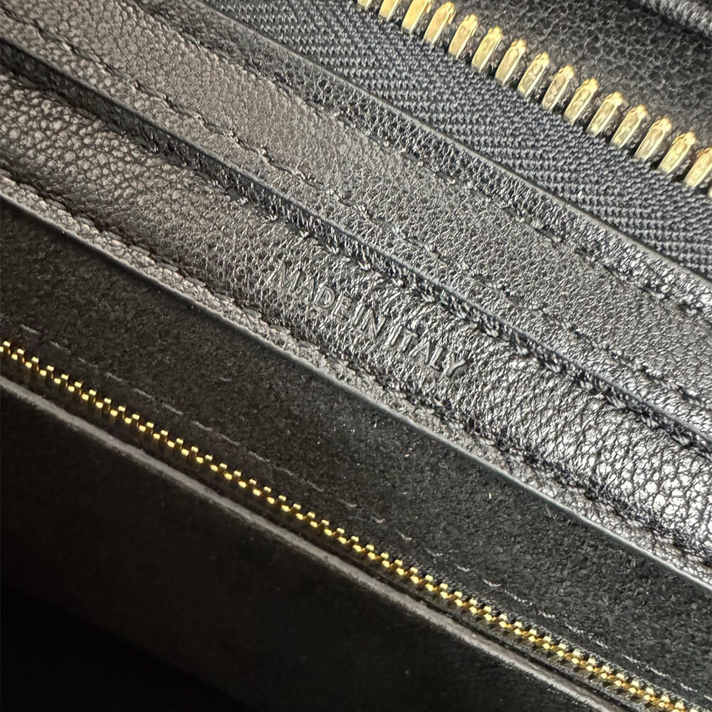 Celine small new luggage in supple shiny