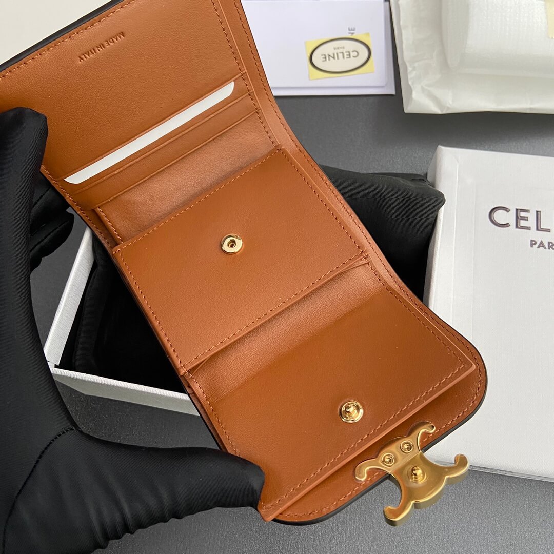 Celine Small Flap Wallet Triomphe