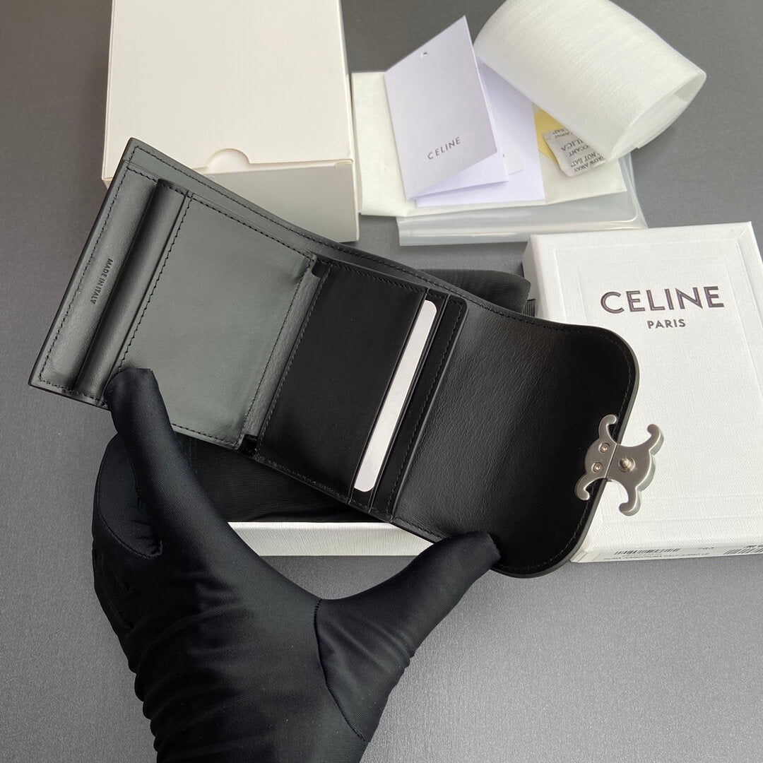 Celine Small Flap Wallet Triomphe