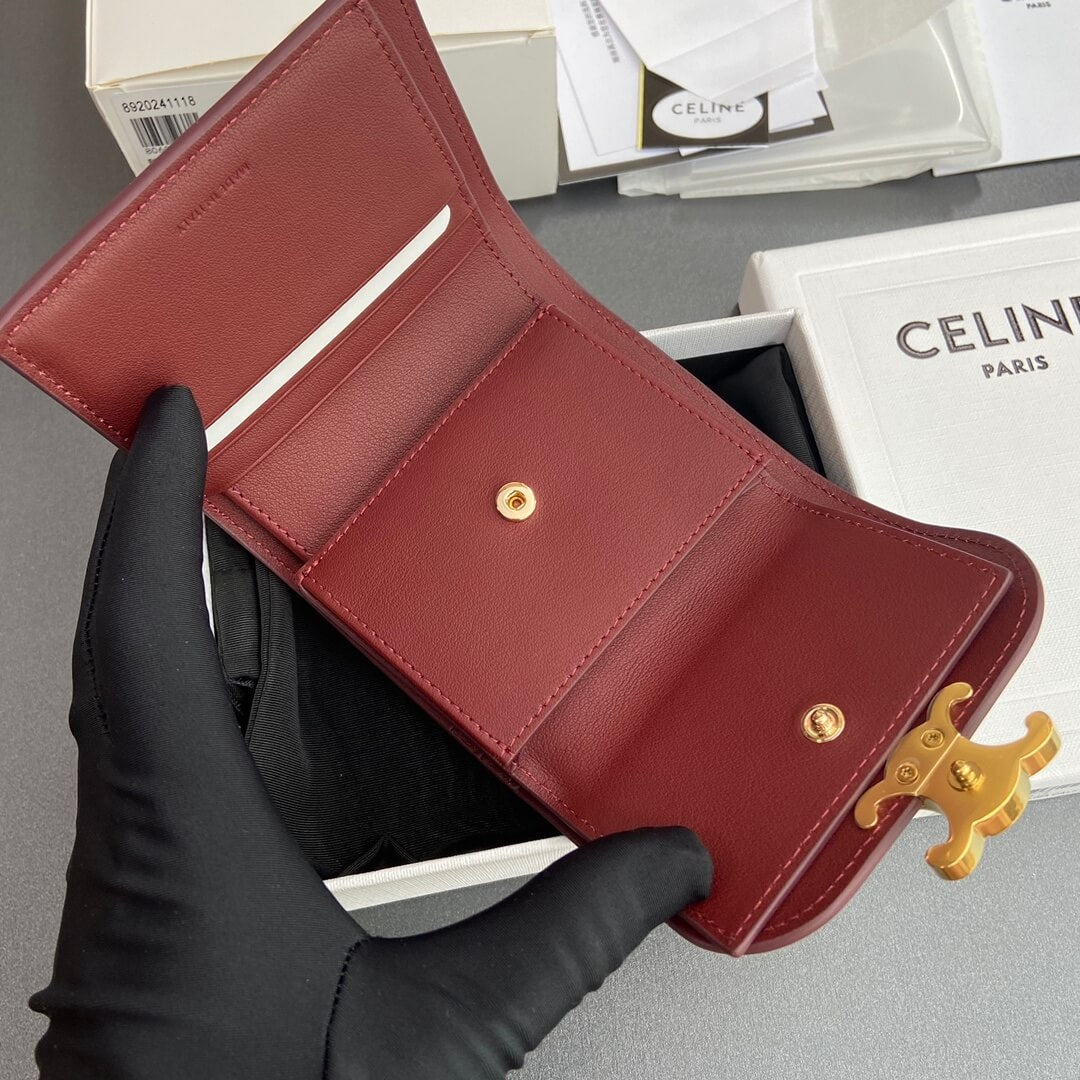 Celine Small Flap Wallet Triomphe