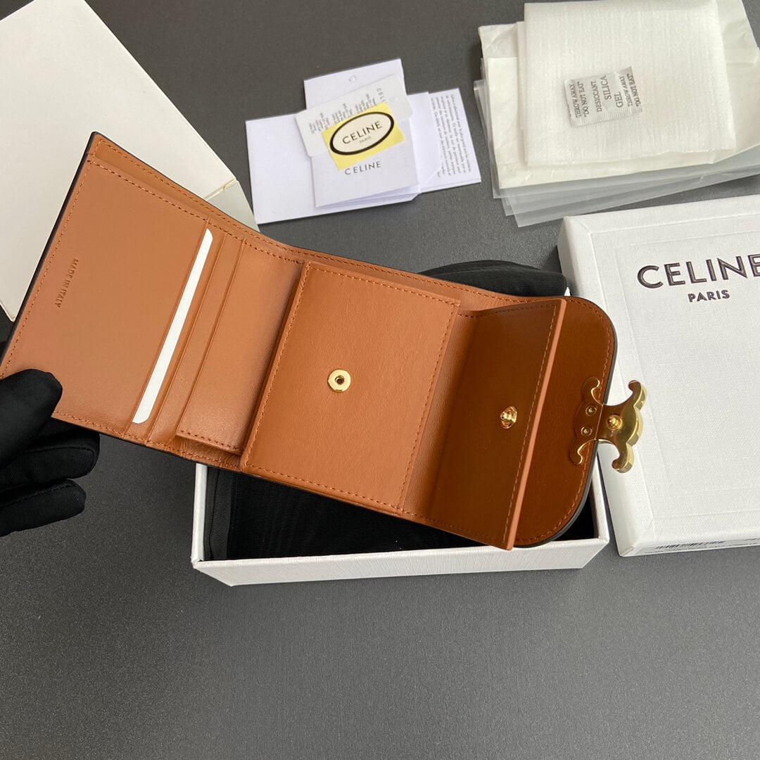Celine Small Flap Wallet Triomphe