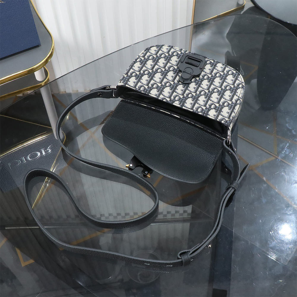 Dior Mini Saddle Messenger Bag with Flap