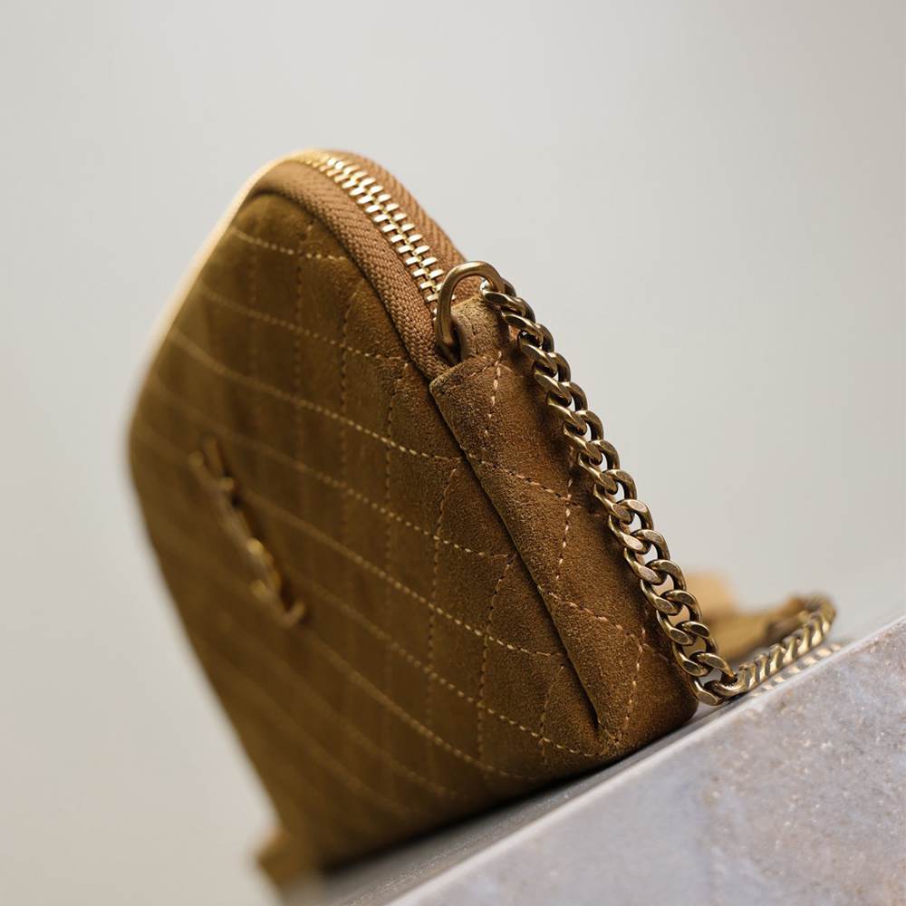 Ysl Gaby Zipped Pouch Suede