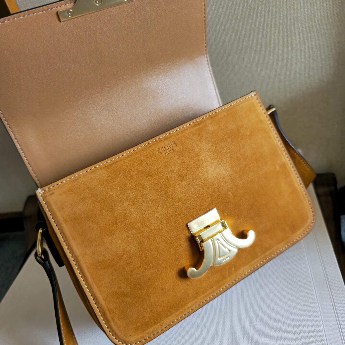 CELINE TEEN TRIOMPHE handbag(HIGH-END GRADE)