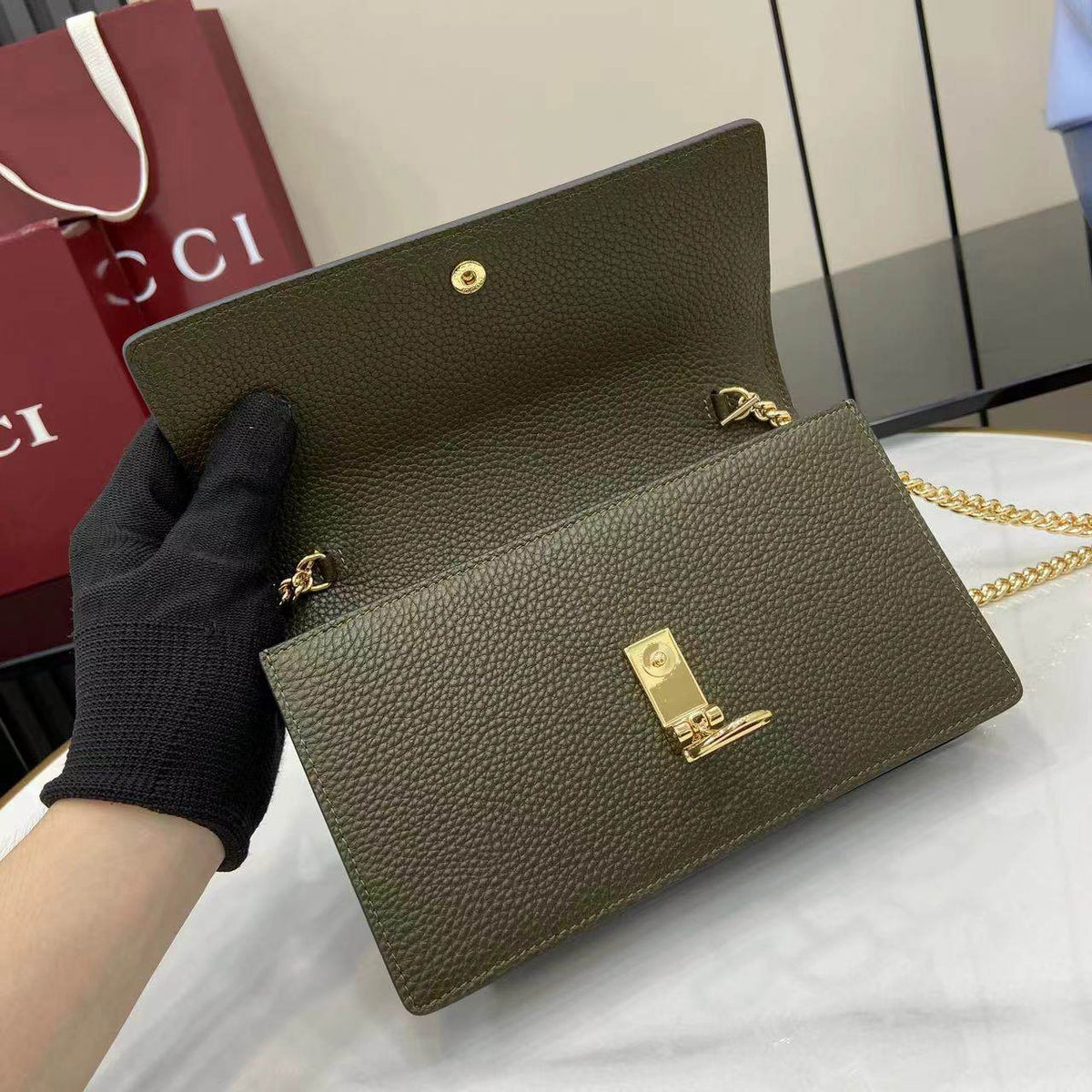 Gucci Horsebit Chain Wallet