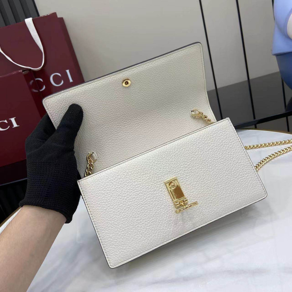 Gucci Horsebit Chain Wallet