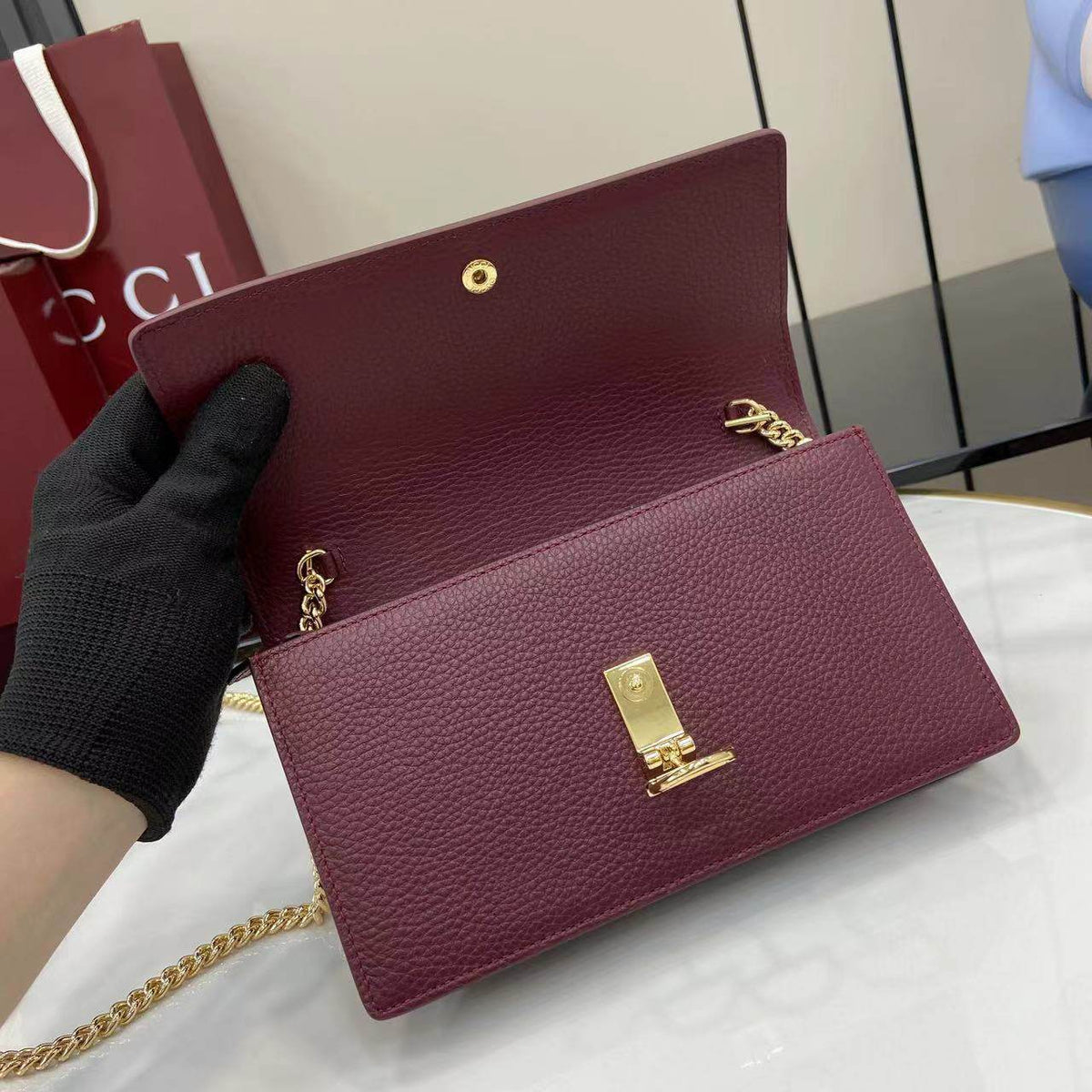 Gucci Horsebit Chain Wallet
