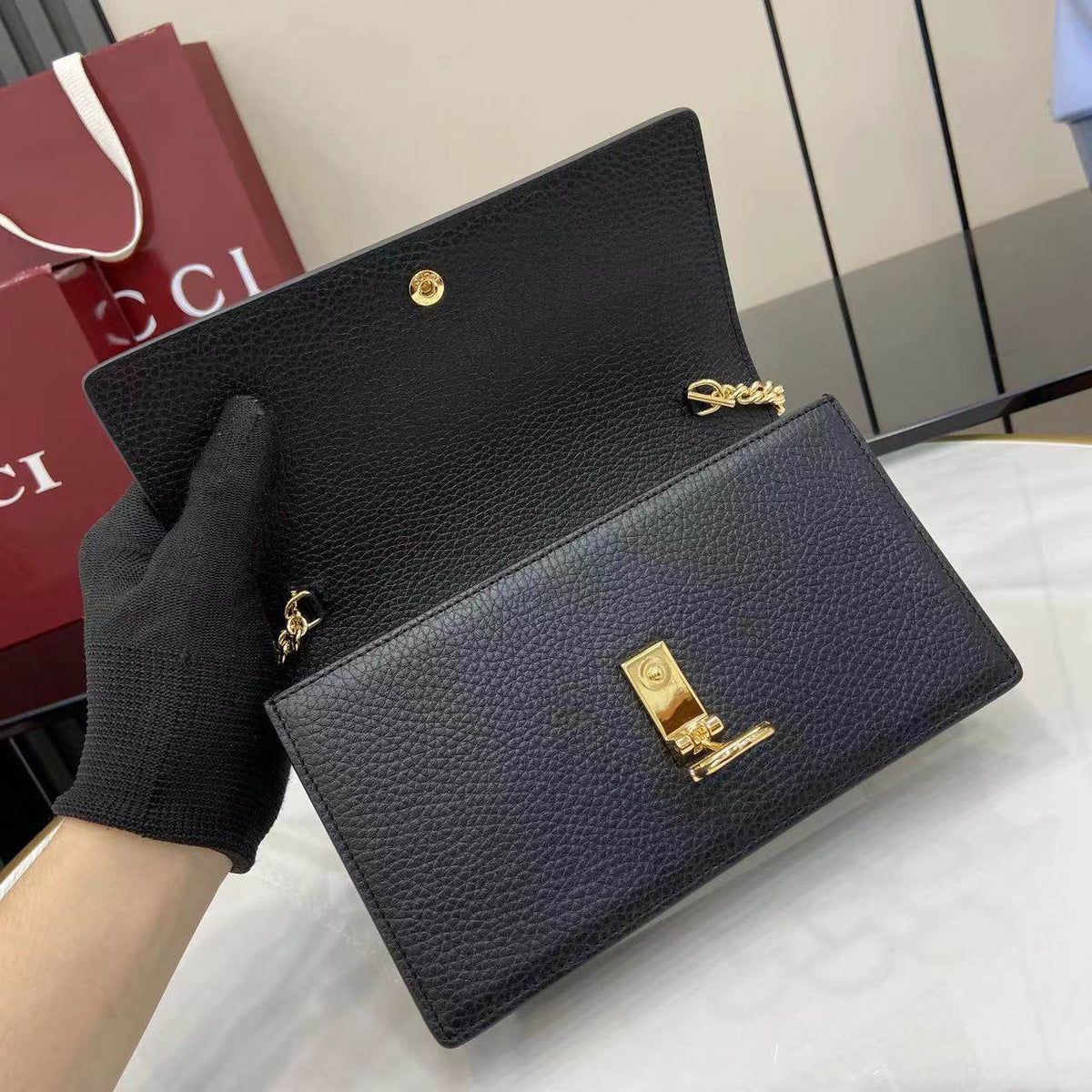 Gucci Horsebit Chain Wallet
