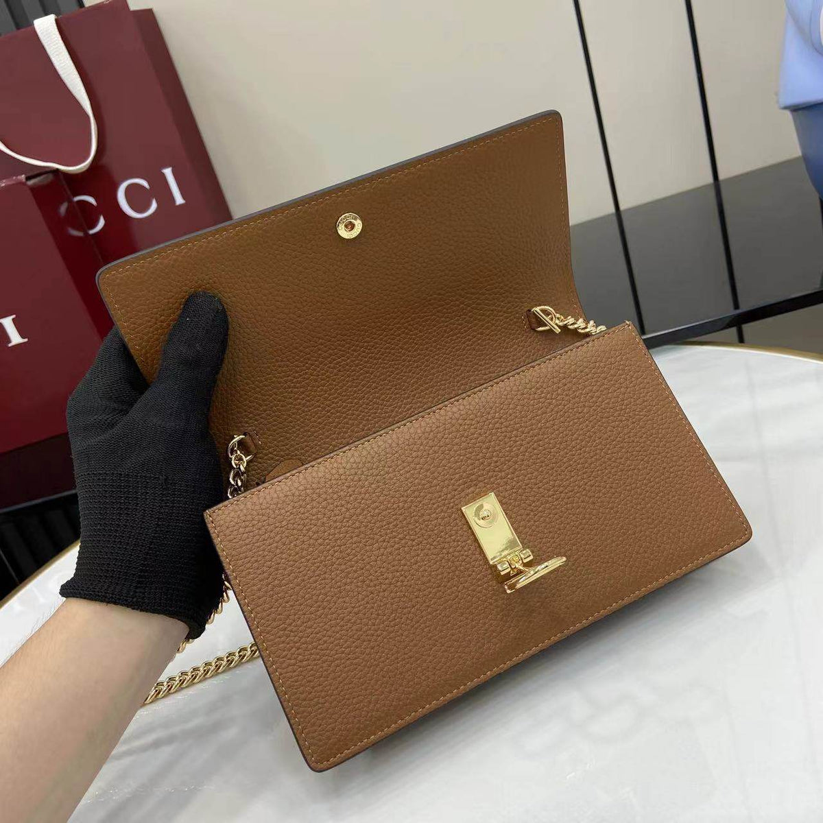 Gucci Horsebit Chain Wallet