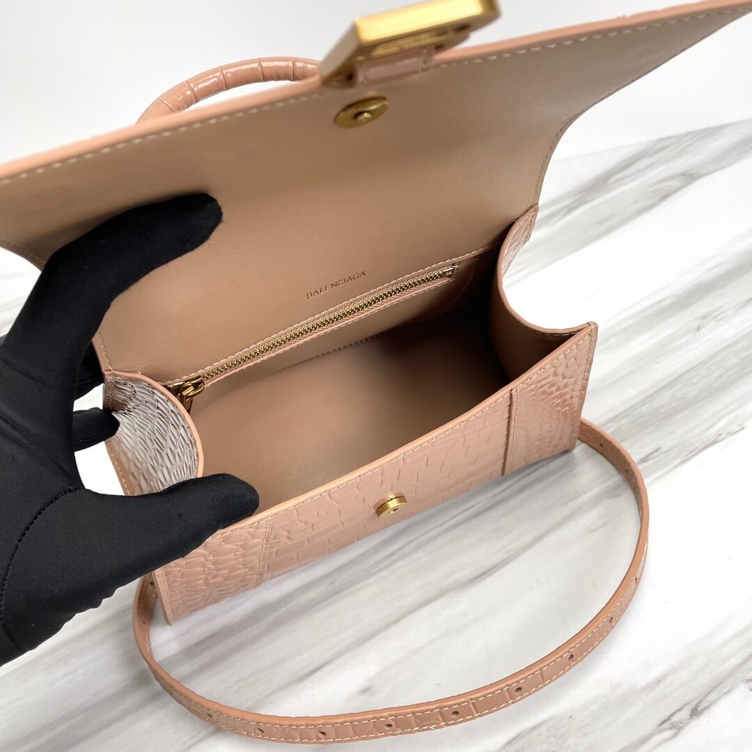 Balenciaga Hourglass Small Crocodile