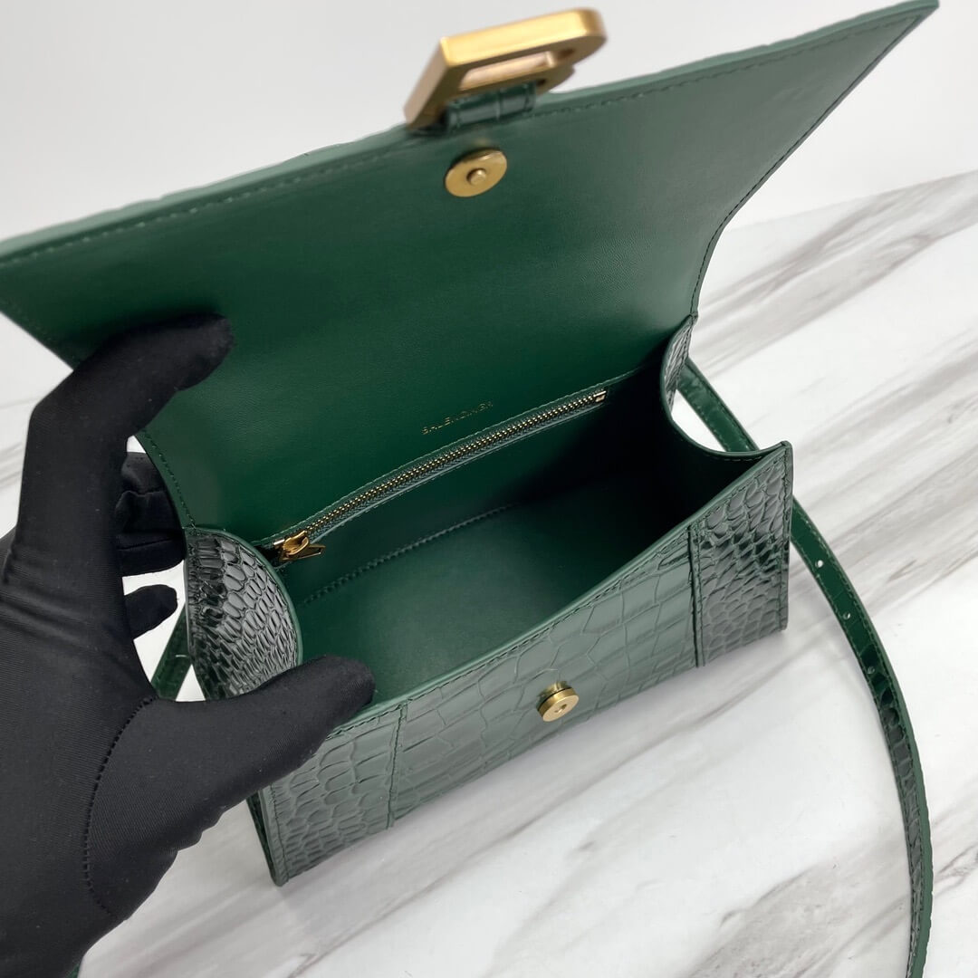 Balenciaga Hourglass Small Crocodile