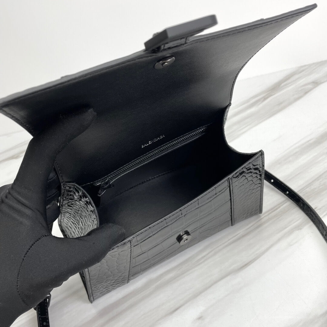 Balenciaga Hourglass Small Crocodile