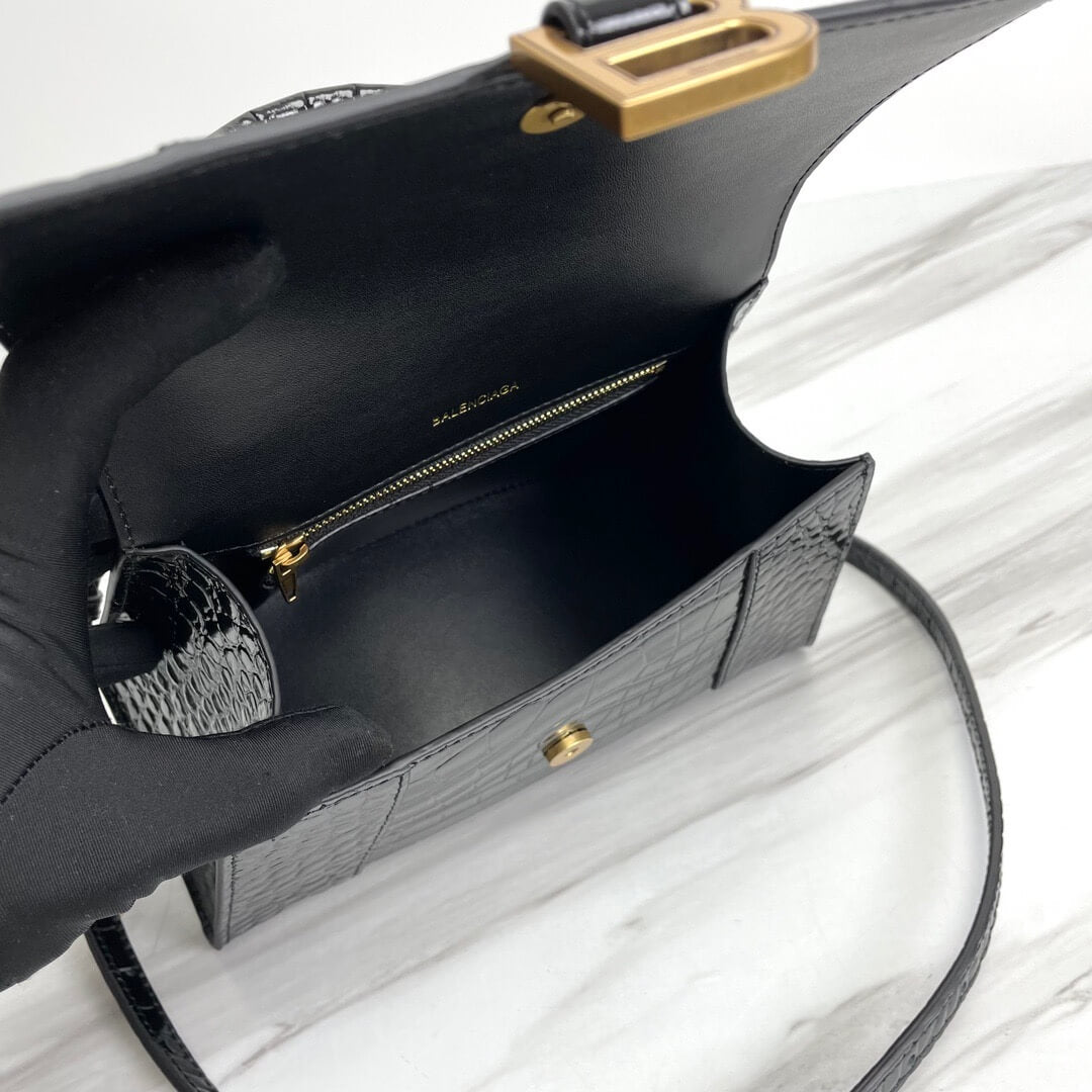 Balenciaga Hourglass Small Crocodile