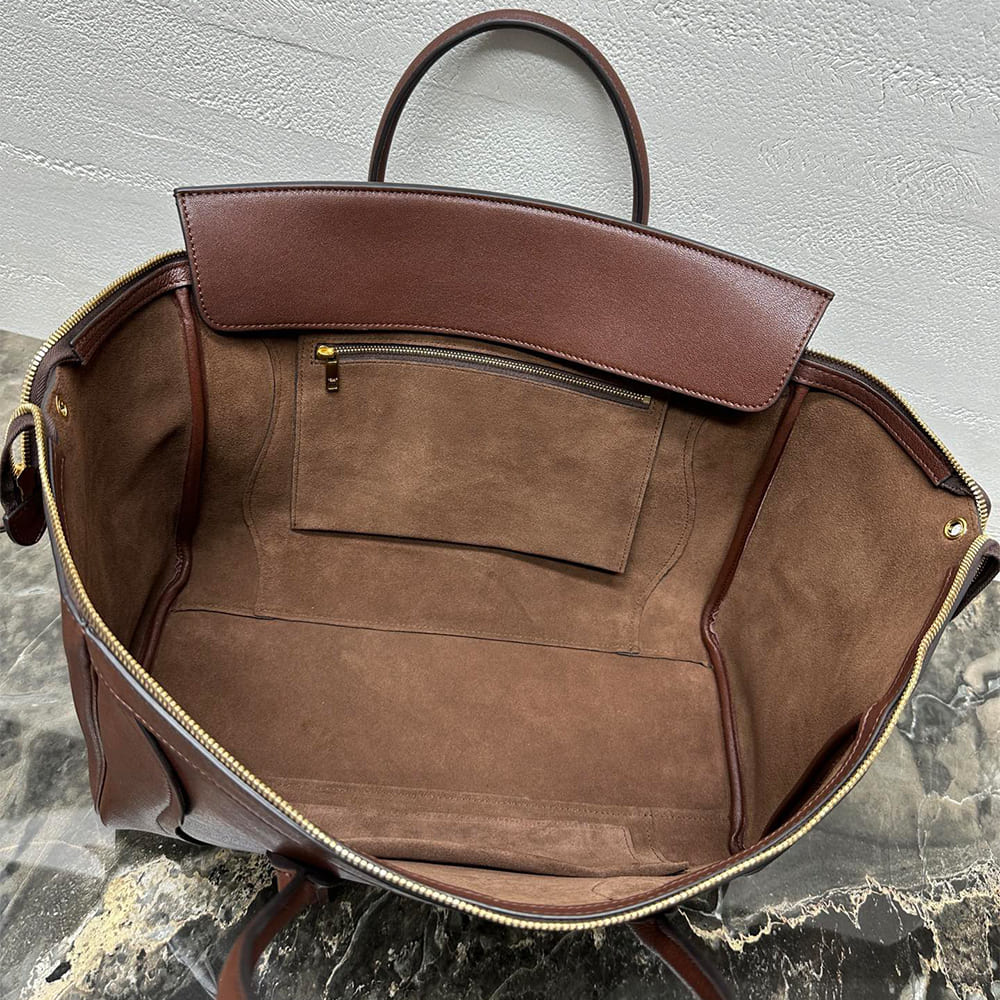 CELINE MEDIUM NEW LUGGAGE IN SUPPLE SHINY LAMBSKIN(HIGH-END GRADE)