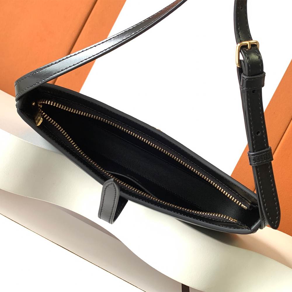 CELINE TINA SHOULDER BAG IN Triomphe canvas