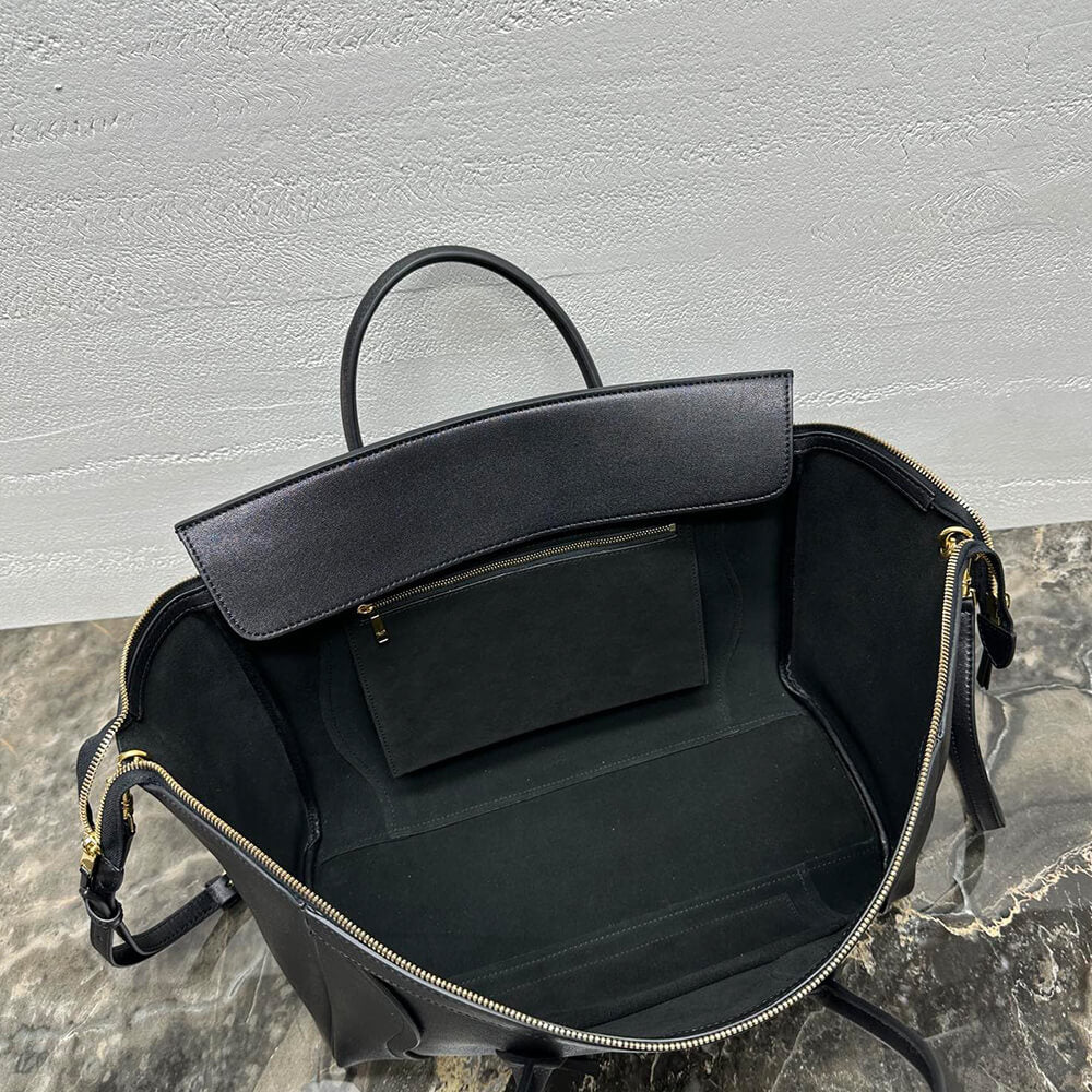 CELINE MEDIUM NEW LUGGAGE IN SUPPLE SHINY LAMBSKIN(HIGH-END GRADE)