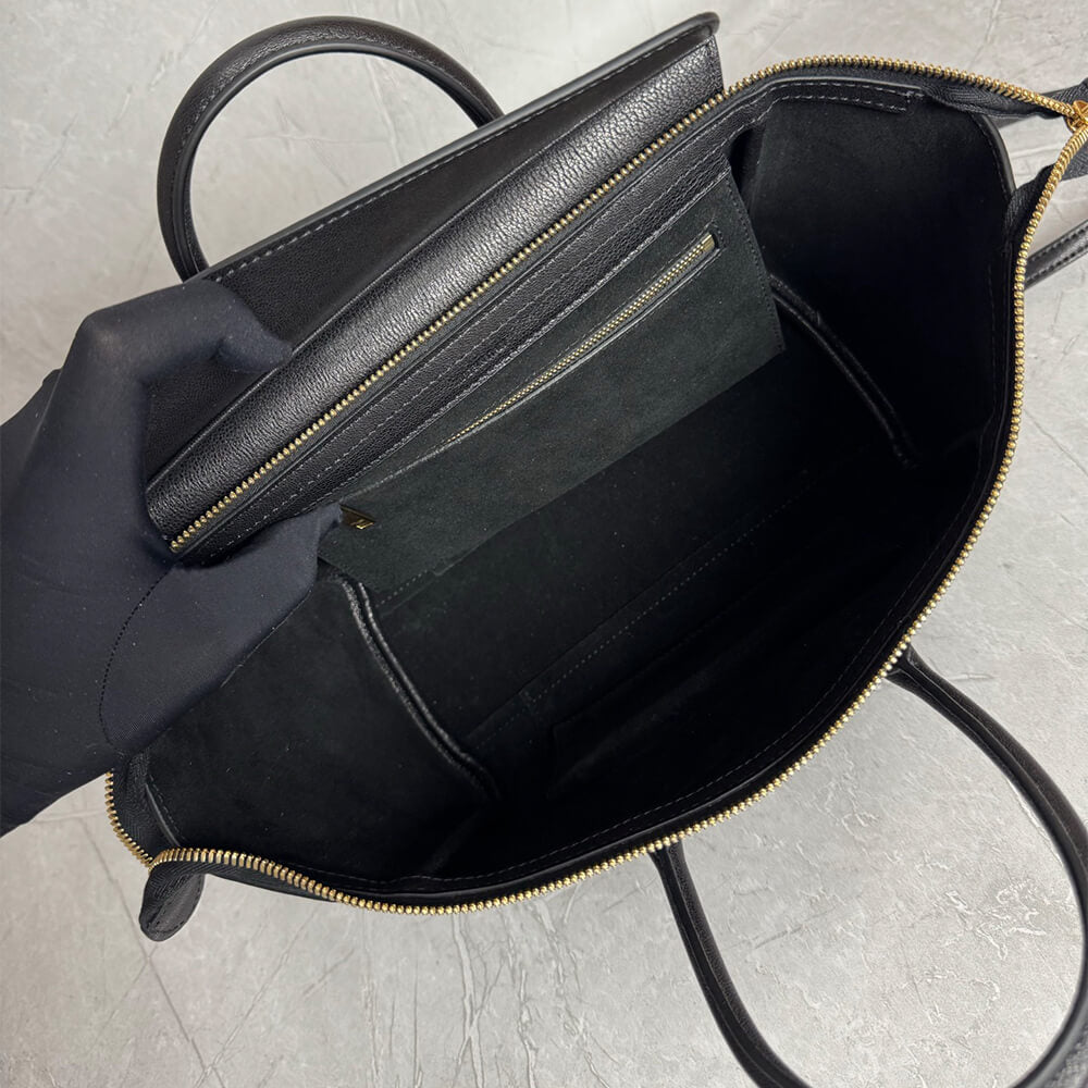Celine small new luggage in supple shiny